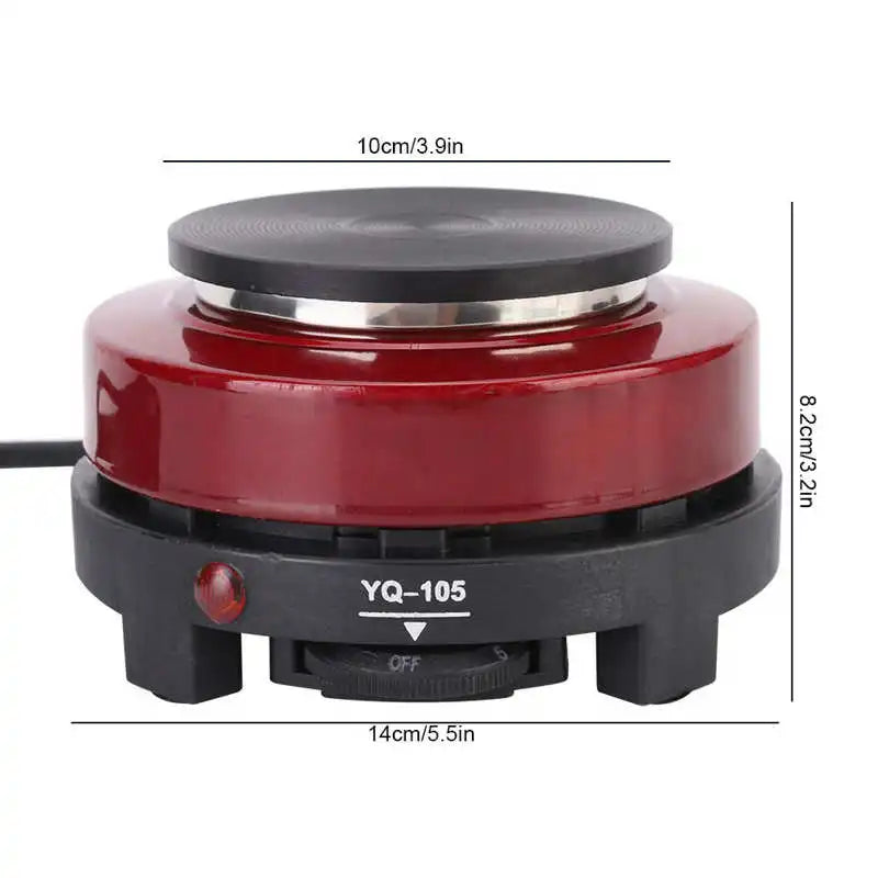 500W Mini Electric Stove – Fast Heating Hot Plate for Coffee, Tea & Quick Cooking (EU Plug)"