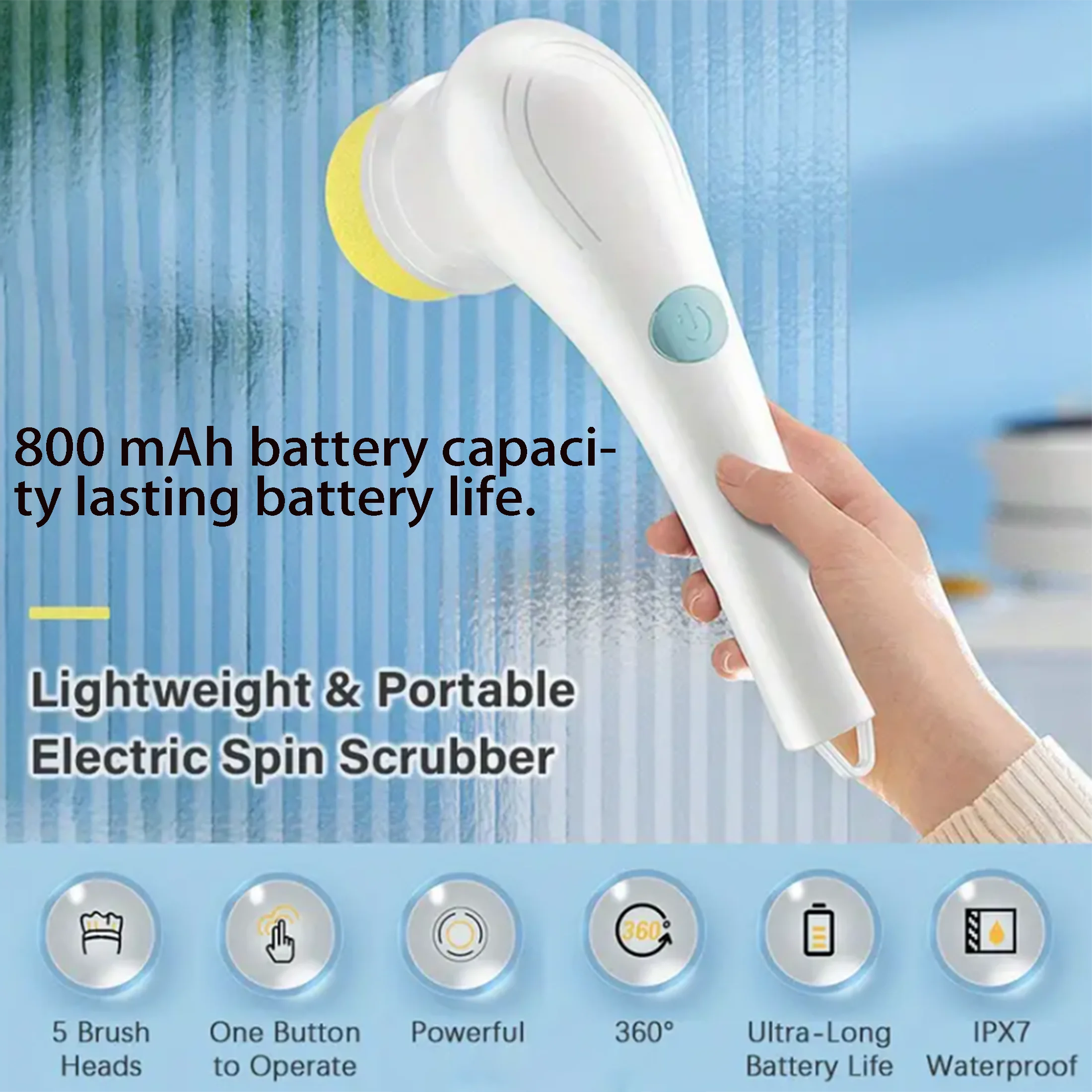 “Multifunctional Handheld Electric Dish & Pot Cleaning Brush – Efficient & Effortless!” 