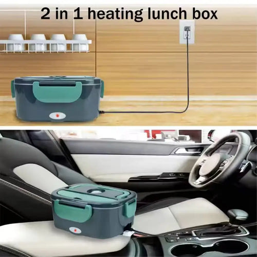 1.5 L 40W Electric Lunch Box, Portable Food Heater for Car and Home, Heating for Lunch
