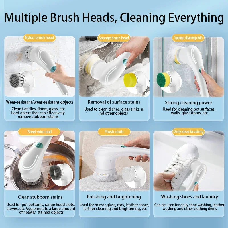 “Wireless Handheld Cleaning Brush – Say Goodbye to Dirt, Hello to Sparkle!”