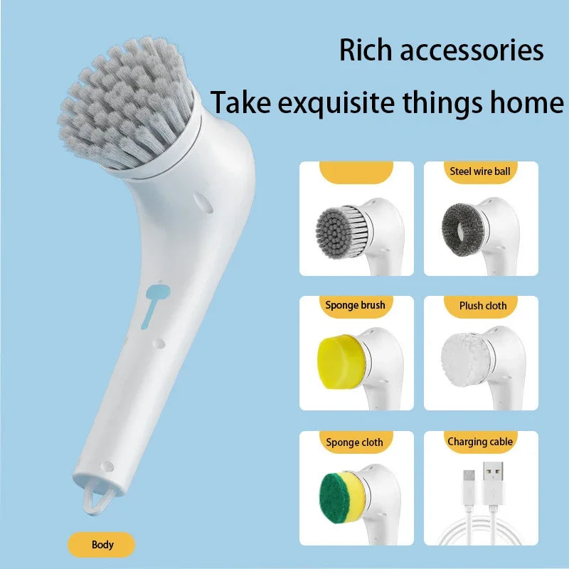 “Wireless Handheld Cleaning Brush – Say Goodbye to Dirt, Hello to Sparkle!”