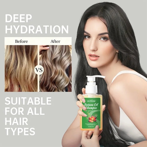 100ml Oil Control Shampoo Soothing Scalp Intense Repair Batana Nourishing Shampoo With Rosemary Extract For All Hair Types