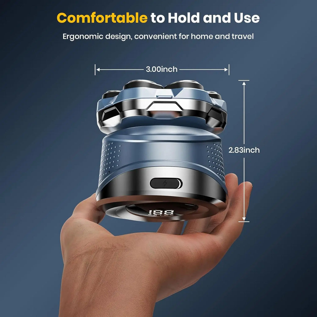 6D Floating Electric Shaver for Men Bald Head Shaver Wet Dry Beard Hair Trimmer Rechargeable Bald Head Shaving Machine