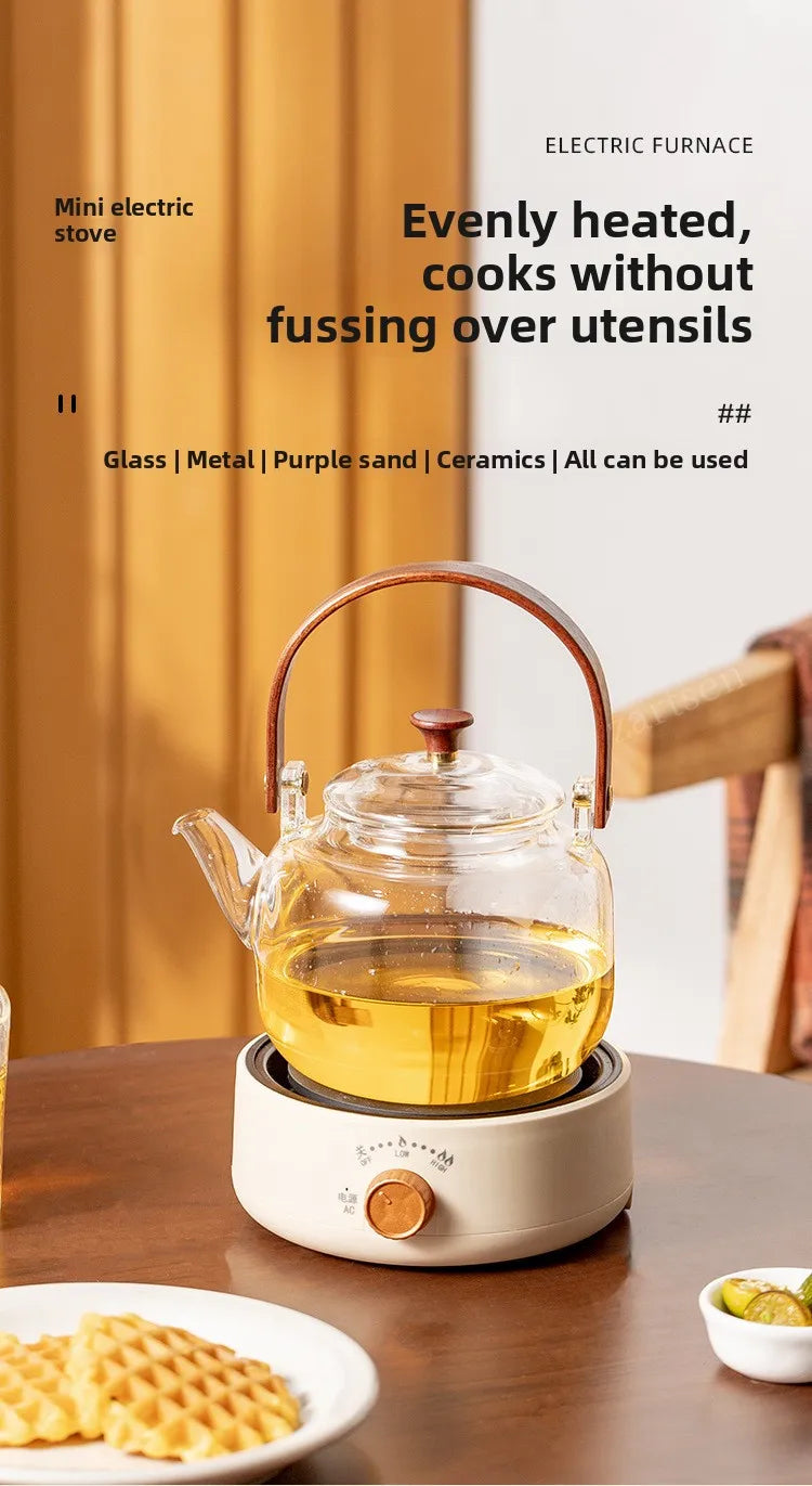 Electric Mini Tea Stove – Fast Heating, Anti-Dry & Multifunctional Hot Plate 220V”